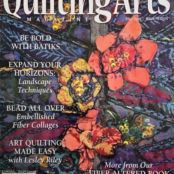 Quilting Arts Magazine Fall Issue 2004 Be Bold With Batiques And Bead All Over E - Picture 1 of 14